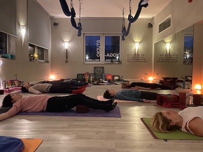 Workshop Yoga und Energiebildmalen Balance und Yin Yang